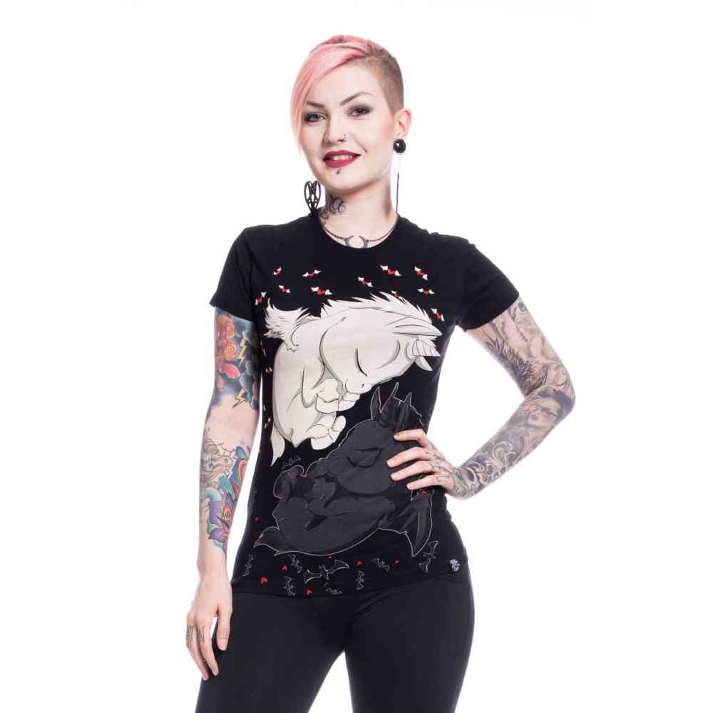 Cupcake Cult - UNICORN DREAM T-shirt Femme - Noir